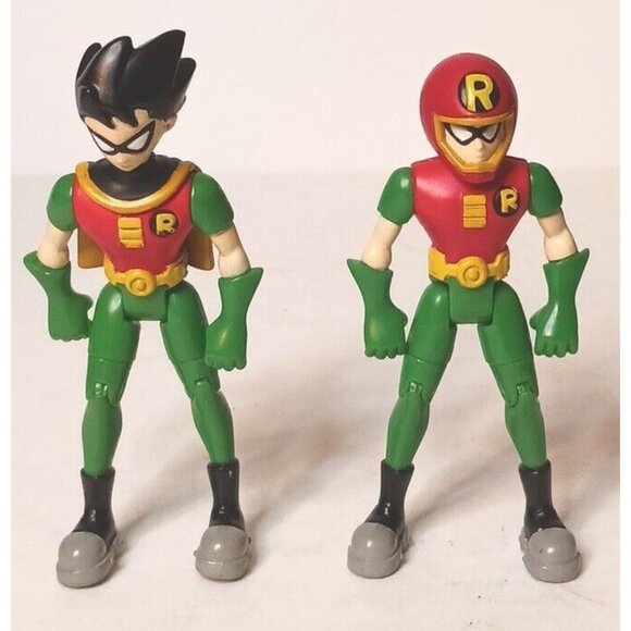 DC Comics Teen Titans Robin 2 Action Figures Robin With Red Motorcycle Helmet - Picture 1 of 5